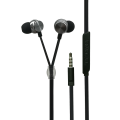 2GO In-Ear Stereo-Headset "Luxury" Zipper-Style anthrazit