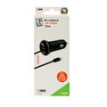 2GO USB-Kfz-Ladegerät 2400mA Lightning + 1x USB 1,4m schwarz