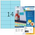 HERMA Etiketten A4 blau 105x42,3mm Papier matt 1400 St.