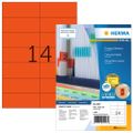 HERMA Etiketten A4 rot 105x42,3mm Papier matt 1400 St.