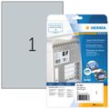 HERMA Typenschildetiketten A4 silb. 210x297 mm Folie 10 St.