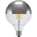 SEGULA LED Globe 125 Spiegelkopf Silber E27 6,5W 2700K dimm