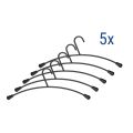 MAUL Kleiderbügel Metall, 5 St./Pack schwarz