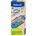 Pelikan Deckfarbkasten K24 eco inkl. Deckweiß, 24 Farben