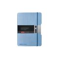 Herlitz Notizheft flex A6 40 Bl. Leinenoptik FSC Mix hellbl.