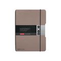 Herlitz Notizheft flex A5 40 Bl. Lederoptik FSC Mix taupe