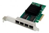 DIGITUS Netzwerkkarte 4Port RJ45 I350 4xRJ454 Anschlüsse