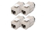 DIGITUS CAT 6A Keystone Modul geschirmt mit Kabelmanager 4St