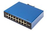 DIGITUS Switch 16+2 -Port L2 managed Gigabit