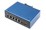 DIGITUS Switch 4+2-Port L2 managed Gigabit Ethernet PoE