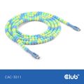 Club3D Lifestyle USB-C Perlen-Kabel PD60W,480Mbps 2m blau retail