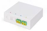 DIGITUS FTTH Gehäuse mit 2 x LC/APC DX Kupplung mit Shutter