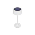 RealPower LED-Solar Tischlampe dimmbar mit Akku,weiss