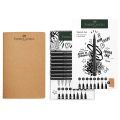 FABER-CASTELL Set Pitt Artist Pen + Sketchbook