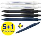 Schneider Kugelschreiber Reco 6er Pack sortiert, Mine blau