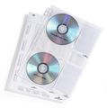 DURABLE 4erCD/DVD-Hülle A4 mit Schutzvlies 5er Btl. transp