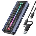 Inateck SSD Gehäuse RGB M.2 NVMe SATA USB 3.2