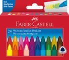 FABER-CASTELL Wachsmalstifte dreikant 24-er Kartonetui