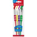 FABER-CASTELL Pinsel 4er Set mit Softgriffstück BK