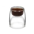 ThumbsUp! Tasse "Upside Down Espresso" transparent