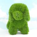 AniPlants, Grasfigur, "Hund" stehend, Gartendeko, 33cm