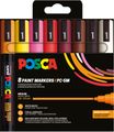 POSCA Marker UNI PC-5M 8er Set warm col