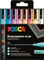 POSCA Marker UNI PC-3M 8er Set Soft Colo