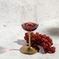 ThumbsUp! Weinglas "Aerating Vino" transparent/gold
