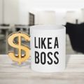ThumbsUp! Tasse "Boss" 350ml weiß