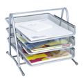 WEDO Briefablage mit 3 Schüben Office silber