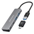 GRAUGEAR USB-HUB 4x USB 3.0, 2x Type-C und 2x Type-A retail