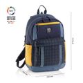 Miquelrius Rucksack Triple Amsterdam Recy 28l 3 Fächern blac
