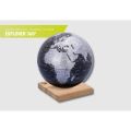 TROIKA Globus EXPLORER 360 schwarz, silberfarben, glänzend