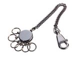 TROIKA Schlüsselanhänger PATENT CHAIN black chrome