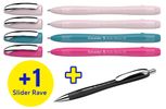 Schneider Kugelschreiber Memo + 1x Rave sortiert Etui 4x