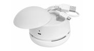 WEDO Tischstaubsauger W2D2 wiederaufladbar USB  Kabel weiß