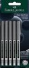 FABER-CASTELL Tintenroller UB EYE UB-157 0,7mm 5 Stk schwarz