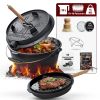 Gusskönig Eingebrannter Dutch Oven Set 12L zonder Füße