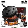 Gusskönig Klassisch Dutch Oven Set 7 L zonder Füße