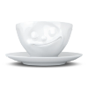 FIFTYEIGHT Kaffeetasse 200ml - Glücklich weiß