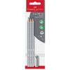 FABER-CASTELL Bleistift Grip 2001 HB 3x +Radierer BK
