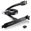 GRAUGEAR Erweiterungskabel USB-C m. PCI slotplaatje PC-Gehäuse