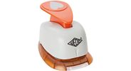 Wedo Heart Handenarbeid ponsstempel Grijs, Oranje