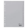 Durable 6522-10 Numerieke tabbladindex Polypropyleen (PP) Grijs