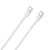 RealPower Lade/Datenkabel USB-C auf USB-C     1m weiß     3A