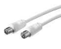 Schwaiger Antennenkabel 90 dB IEC-Ste -> Bu 5m Weiß