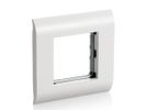 Equip Frontplatte French Modular Fenster     45x45mm RAL9010 Polybeutel