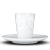 FIFTYEIGHT Espresso Mug mit Henkel 80ml - Lecker weiß