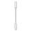 2GO Audio-Adapter Stereo Lightning   20cm  weiß