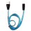 2GO USB Lade-/Datenkabel lightn. m.bl. LED-Beleuchtung  1m